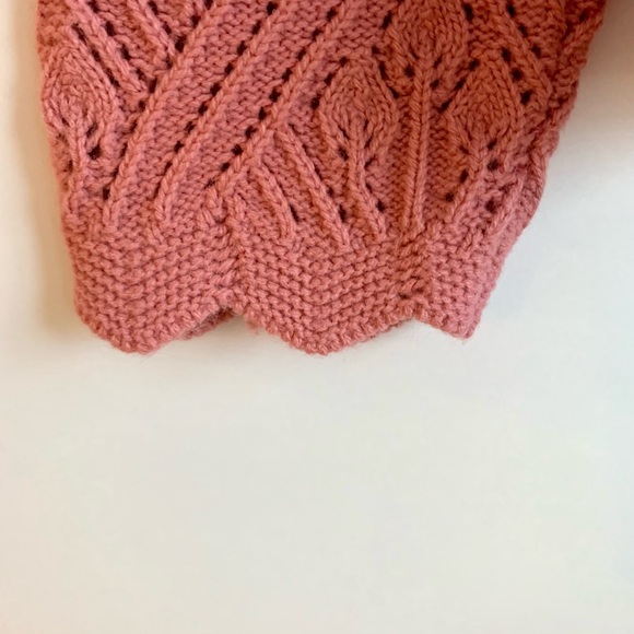 Beautiful Vintage Pink Knit Cardigan - Picture 4 of 4